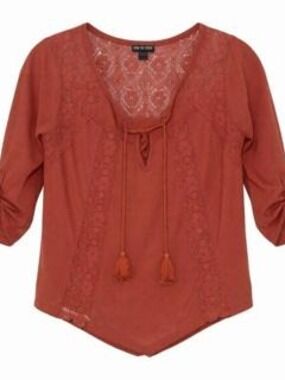 Joe Boxer Red Lace Top M